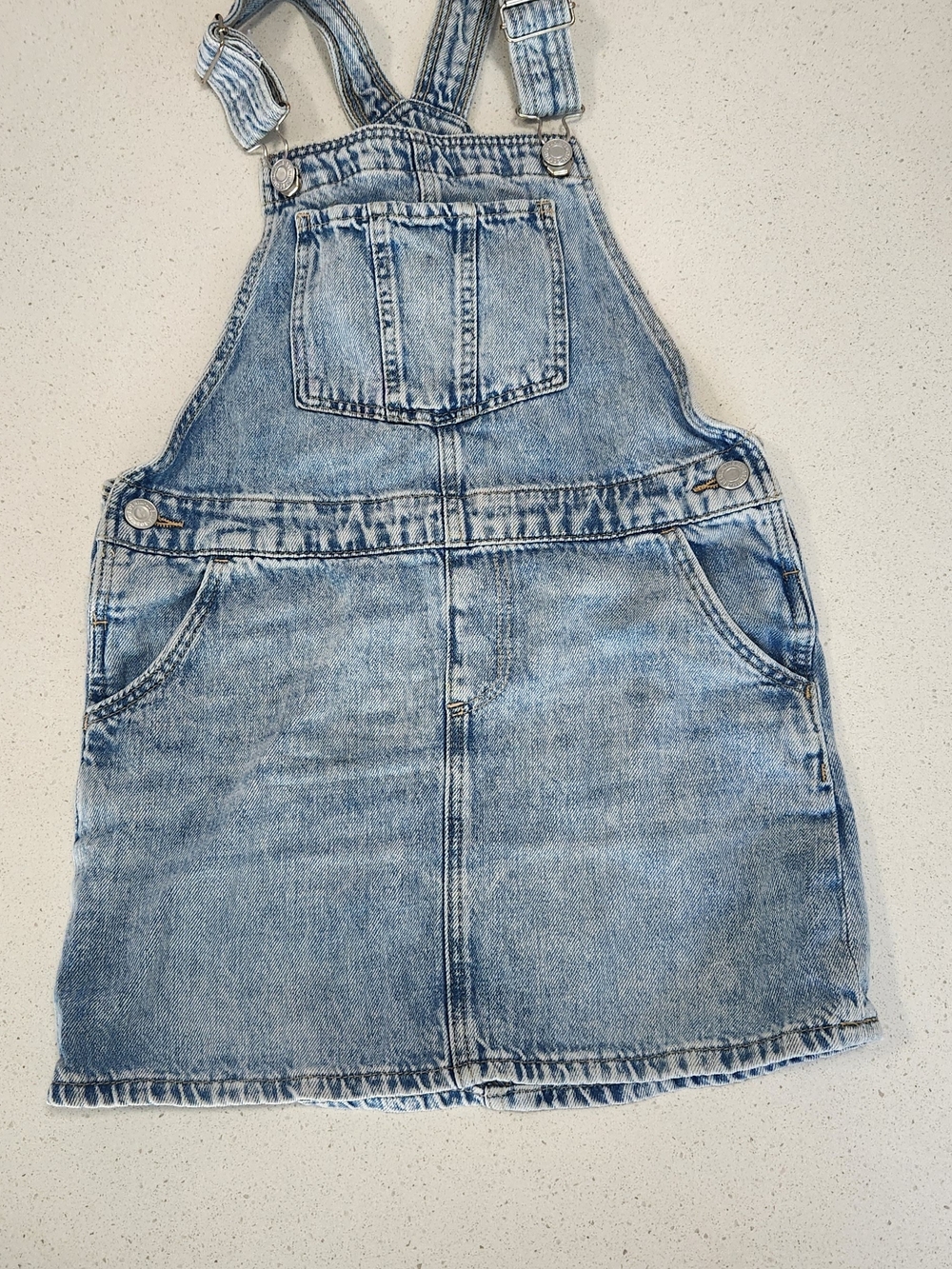 H&M Girls’ Denim Overall Dress | Size 6–7